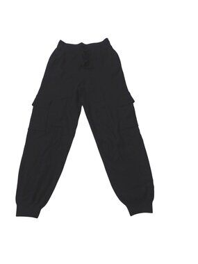 Culpos x INC Women Black Sweater Knit Cargo Jogger Pants Size S Ribbed Hem